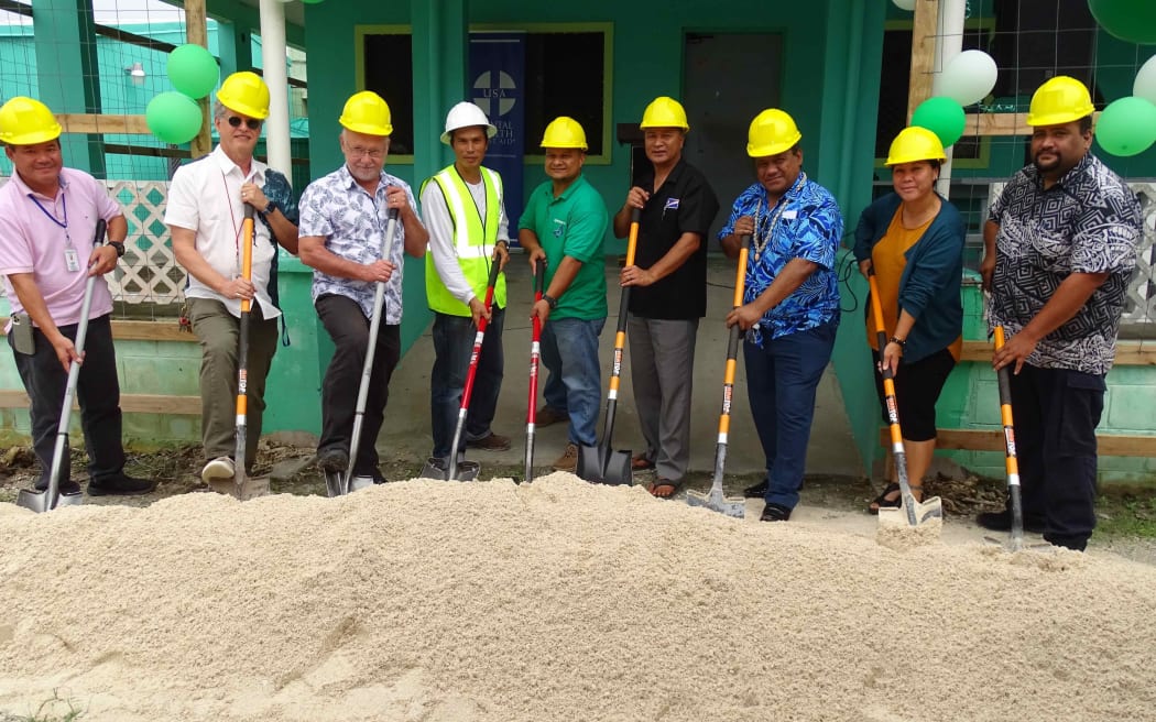 Late last month, the Ministry of Health broke ground for the first mental health facility to be constructed in Majuro. Dr. Holden Nena, the head of Human Services, center, was joined by numerous government and health officials for the ground breaking.