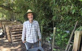 Adrian Roche with a barro load of 'black gold' Kelmarna's organic compost