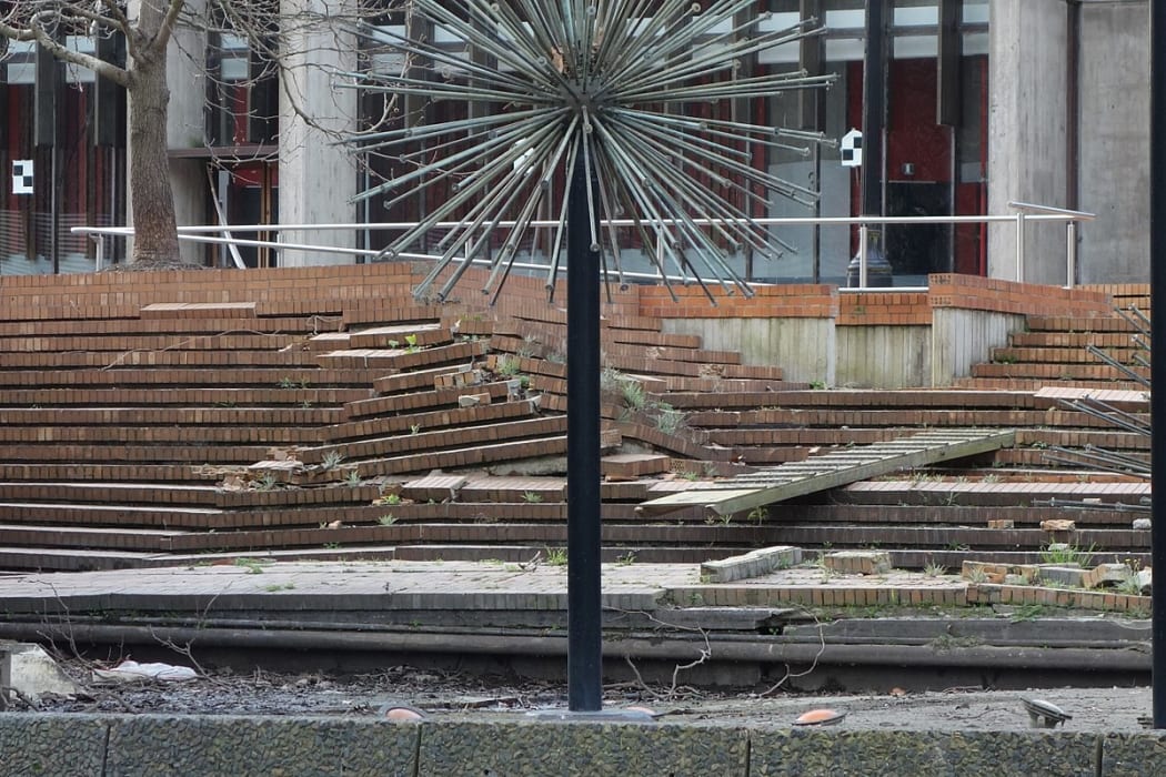 Christchurch Town Hall earthquake damage
