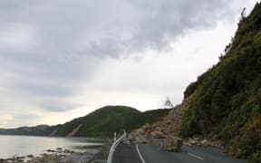 Huge slips block state highway 1, cutting off Rakautara from the rest of New Zealand