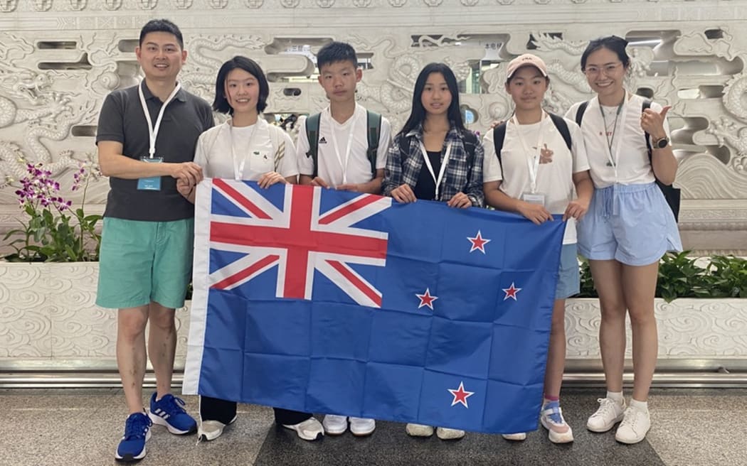 The New Zealand team at the 17th International Earth Science Olympiad in Beijing.