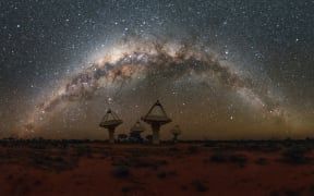 Antennas of CSIRO’s Australian SKA Pathfinder (ASKAP) radio telescope.