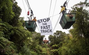 Stockton mine protest