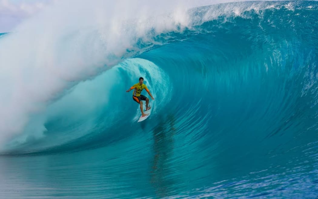 The Olympic surfing competition will be held this year at Teahupo'o reef pass in Tahiti, French Polynesia.