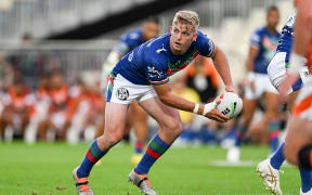Freddy Lussick of the Warriors in action.