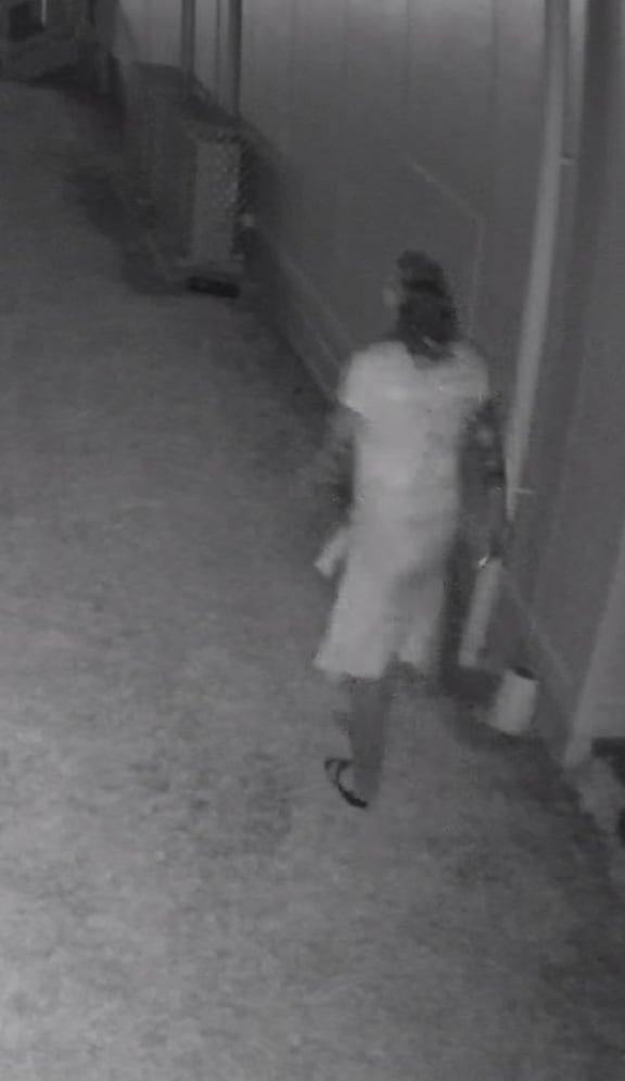 Police want to speak with this person captured on CCTV footage in relation to the fire at the Northland house.