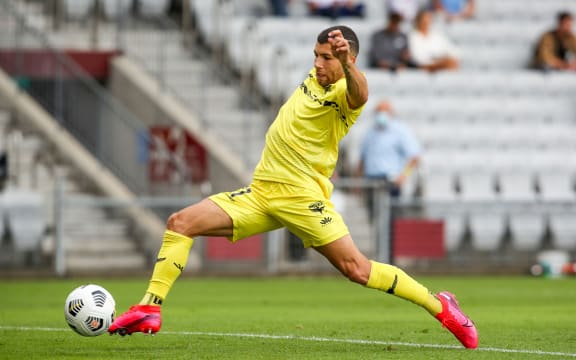 Jaushua Sotirio of the Wellington Phoenix.