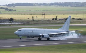 The arrival of the first P-8A Poseidon 4801 to RNZAF Base Ohakea.