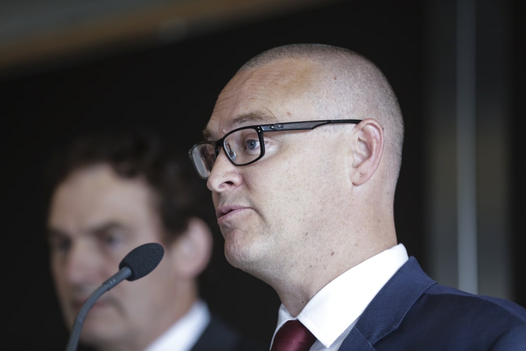 Health Minister David Clark, right, and olice Minister Stuart Nash.