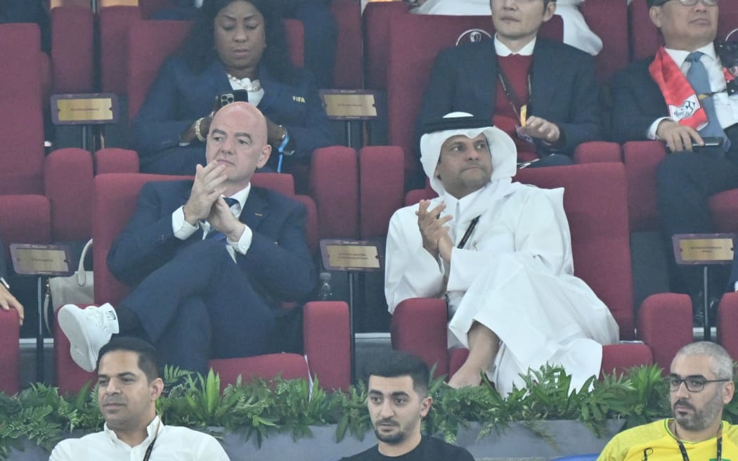 Gianni Infantino, President of FIFA is seen during the FIFA World Cup.