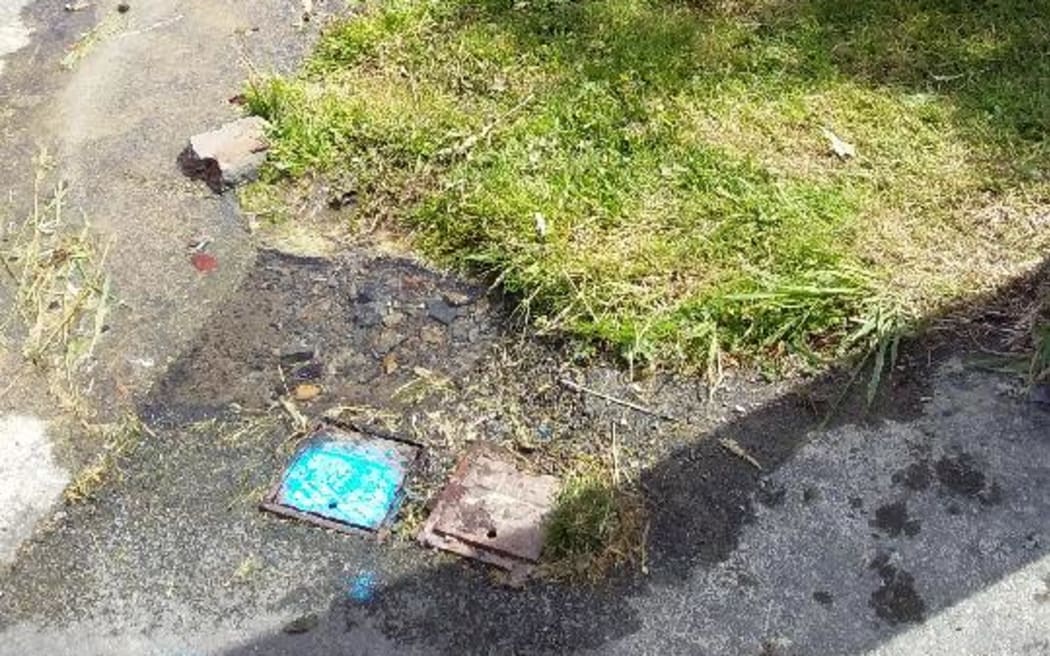 A water leak in Karori.