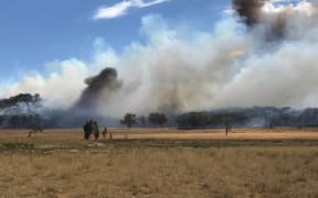Bushfires rage in Dunedoo, in Central Western New South Whales