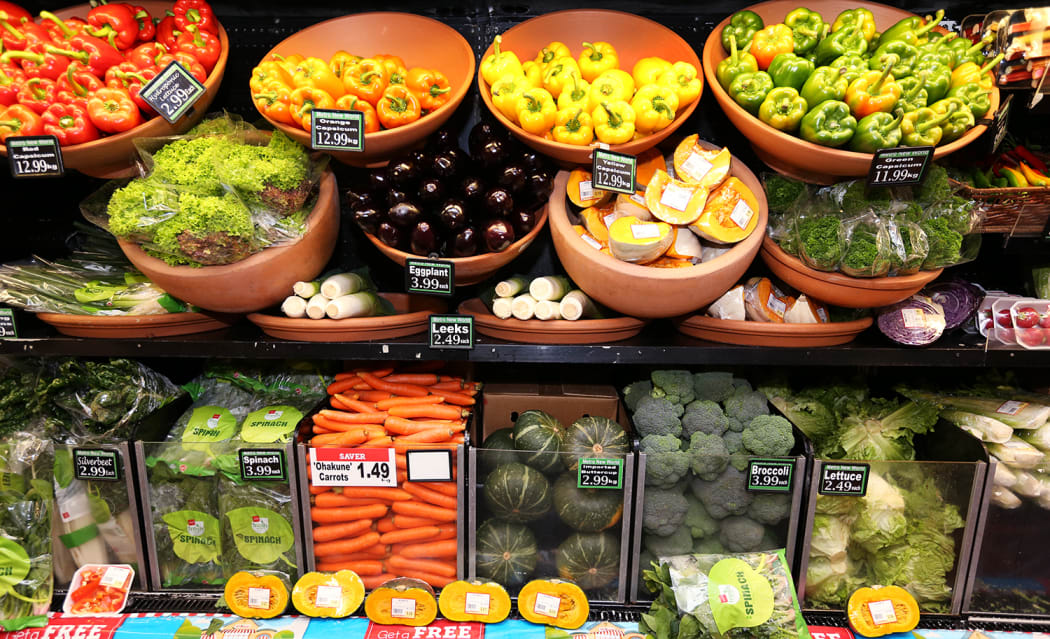 Cheaper fruit and vegetables helped bring down food prices.