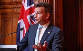ACT leader David Seymour releases the party's Covid 3.0 (life after lockdown) plan to media in the Legislative Council Chamber in Parliament.