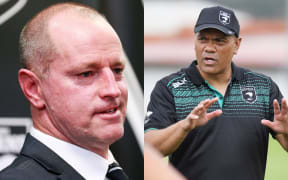 Michael Maguire (L) and Ricky Henry will coach the Kiwis and Kiwi Ferns respectively to the next World Cup.