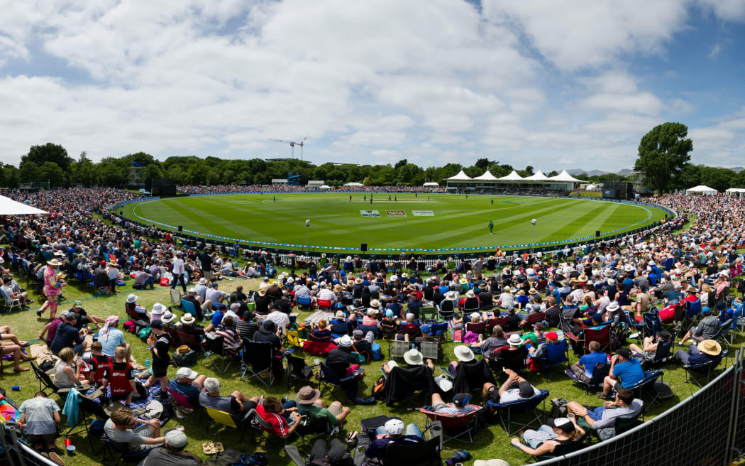 General view of Hagley Oval.