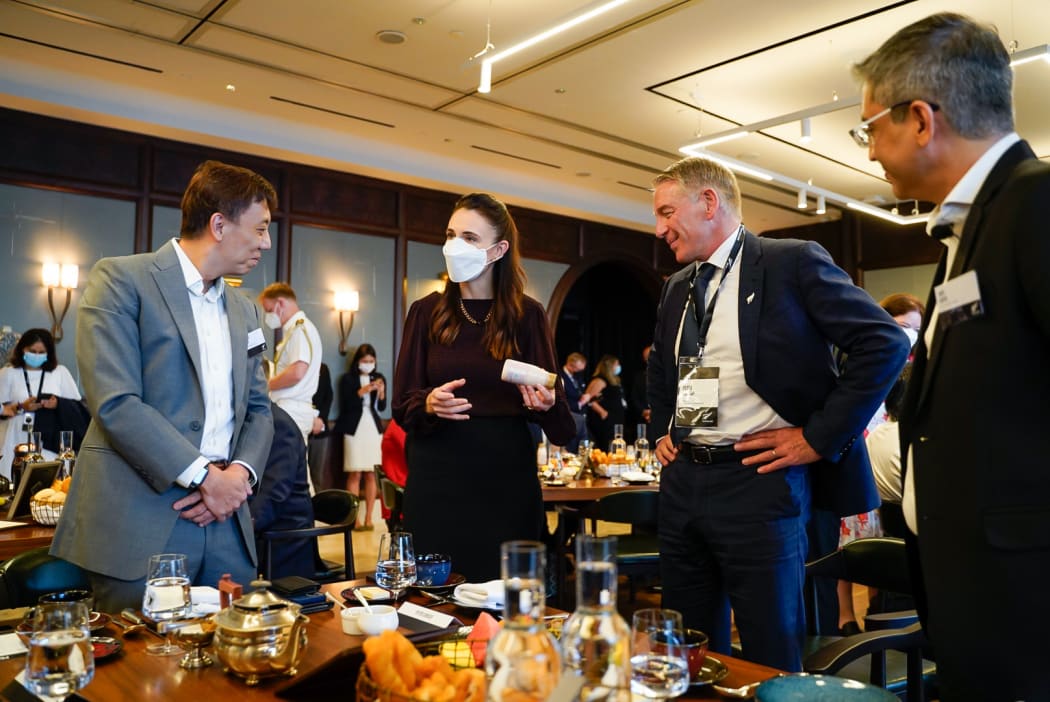 Prime Minister Jacinda Ardern during her trade mission to Singapore.