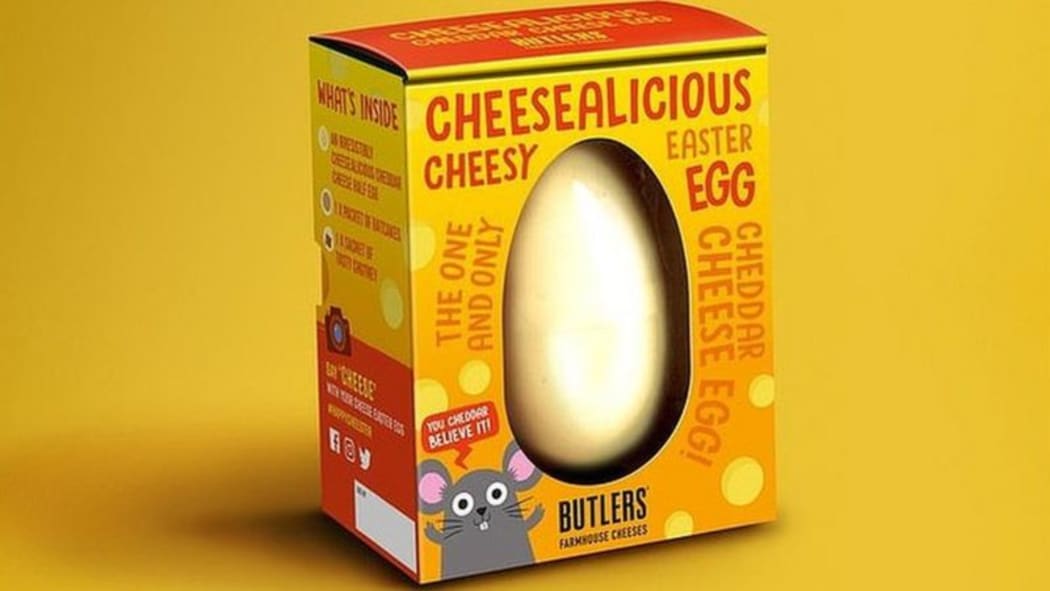 'Sainsbury's are marketing a Cheesealicious Easter egg made from Cheddar.