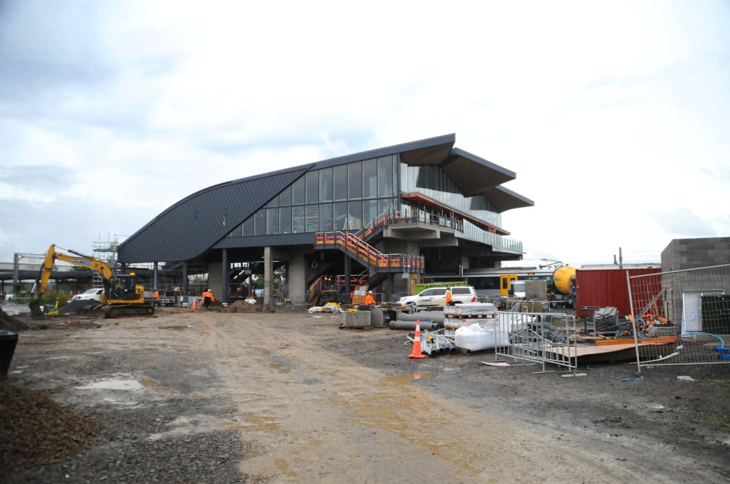 The Puhinui Station Interchange which is being built by McConnell Dowell.