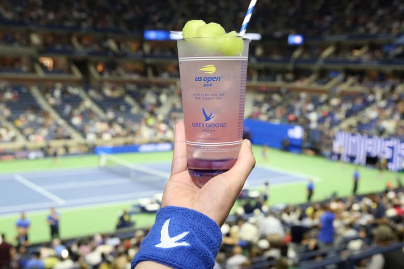 NEW YORK, NEW YORK - SEPTEMBER 02: Grey Goose Honey Deuce cocktails are served as Grey Goose toasts to the 2019 US Open at Arthur Ashe Stadium on September 02, 2019 in New York City.   Monica Schipper/Getty Images for Grey Goose/AFP (Photo by Monica Schipper / GETTY IMAGES NORTH AMERICA / Getty Images via AFP)