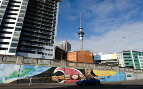 New apartment buildings in downtown Auckland, on 2 June 2013 (file)