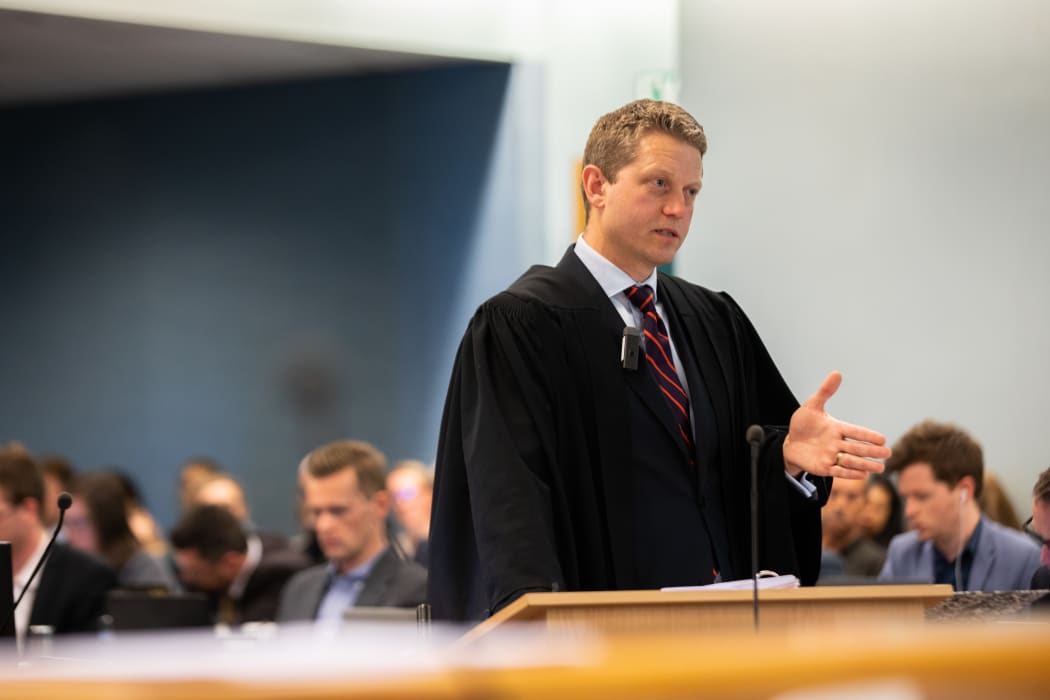 The accused's lead defence lawyer, Ian Brookie, in the Grace Millane trial.