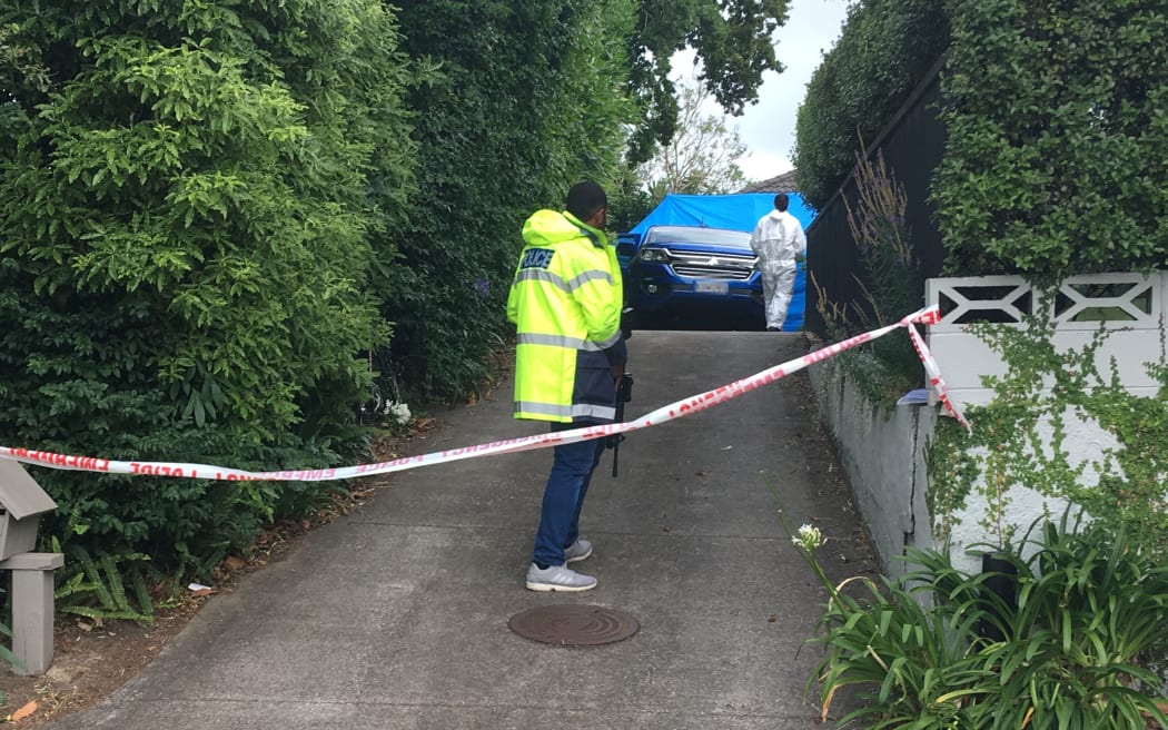 Police are searching a property on Invermay Ave.