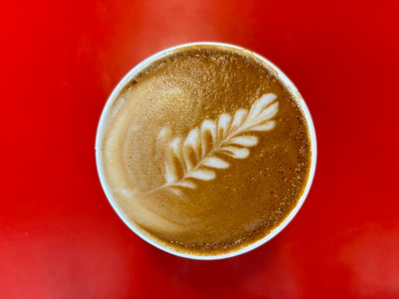 A flat white from Coffix.