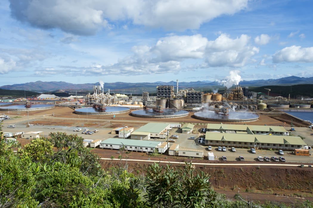 This file photo taken on May 27, 2015 shows Brazilian Vale's nickel processing plant of Goro in southern New Caledonia.