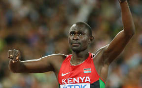 Kenyan athlete David Rudisha.