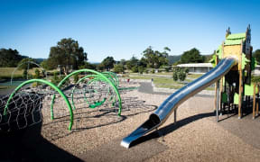 Motutawa Avalon Park in Lower Hutt has a large play park area popular with families.