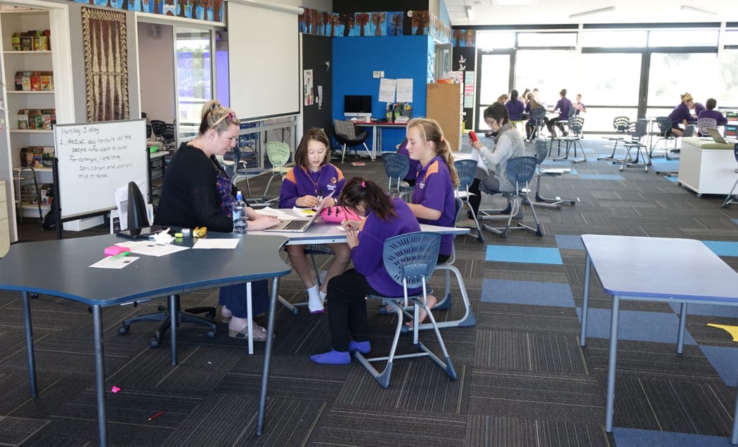 At Rāwhiti School, team teaching and large classrooms are now the norm.
