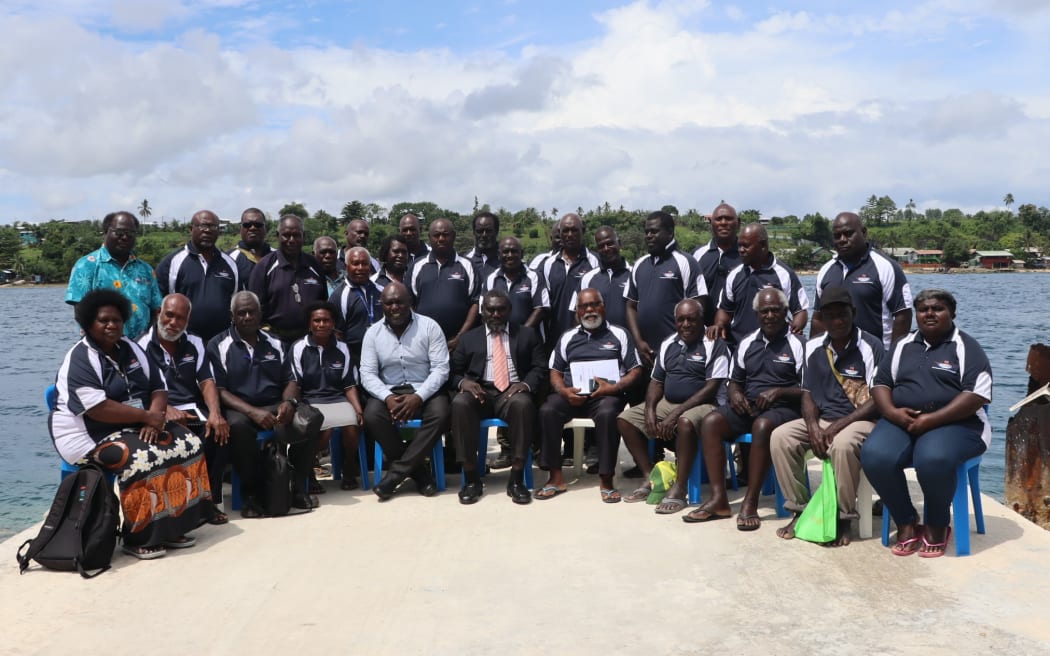 Members of the Bougainville Constitutional Planning Commission.