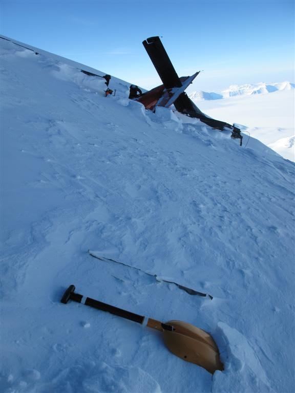 The plane crashed into Mount Elizabeth during a flight from the South Pole to  Terra Nova Bay.