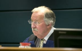 Rotoua Coroner Dr Wallace Bain pictured at the cornoners inquest into the death of Moko Rangitoheriri held at the Rotorua District Court.