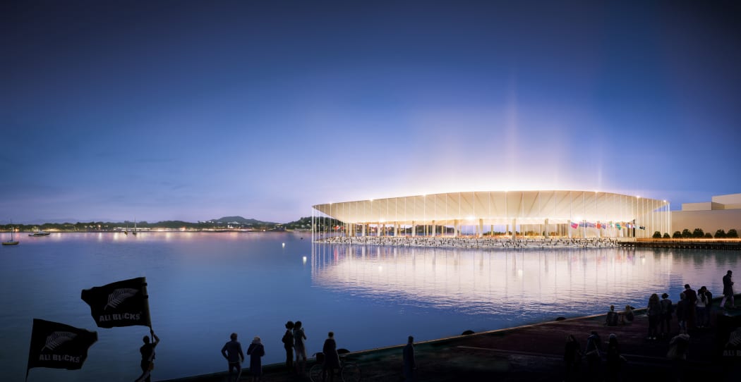 Artist's impression of a new Auckland stadium.