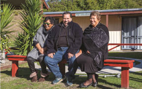 Bay of Plenty hapu leaders (from left) Della Te Pere, Stan Ratahi and Amohaere Tangitu hope Book a Marae will help their whānau thrive.