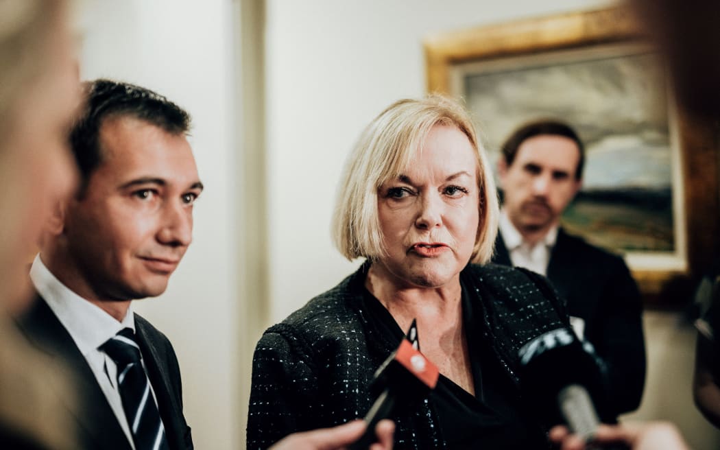 Judith Collins and Simeon Brown