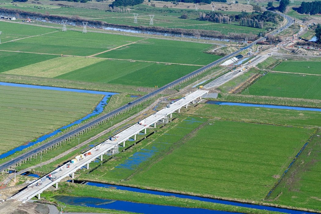 One of the bridges being constructed in August last year.