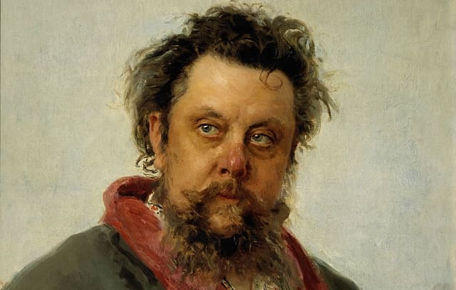Portrait of Mussorgsky.