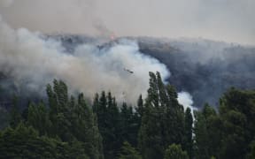 The blaze has ripped through 200 hectares of regenerating bush at Emerald Bay.