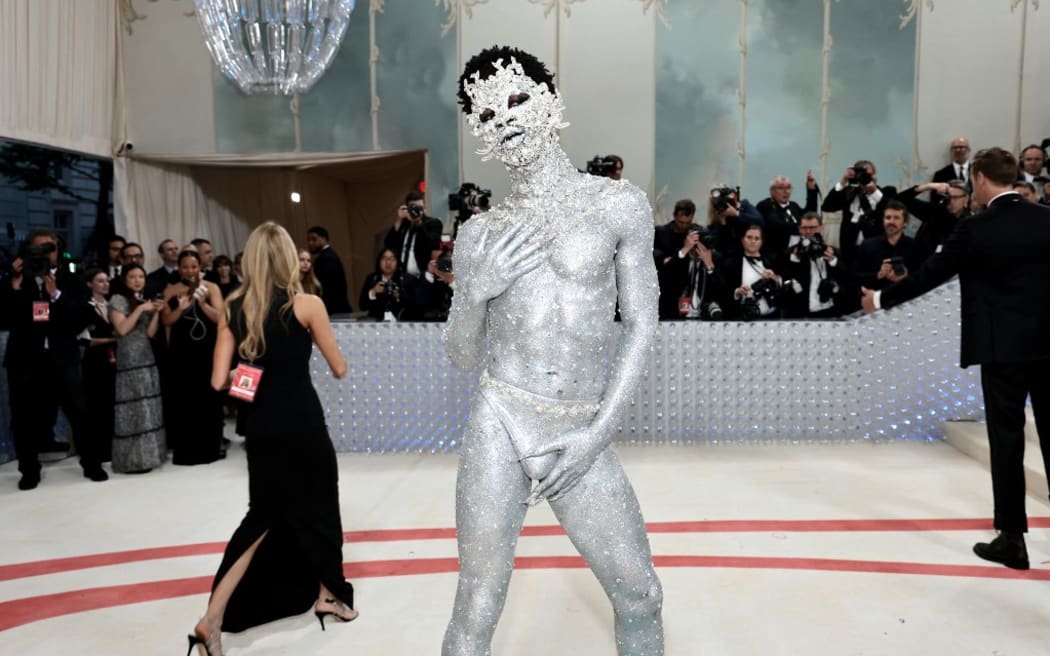 Lil Nas X attends The 2023 Met Gala Celebrating "Karl Lagerfeld: A Line Of Beauty" at The Metropolitan Museum of Art on May 01, 2023 in New York City.