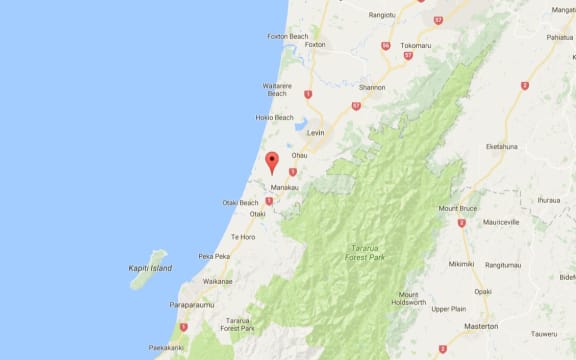 The crash happened about 3.10pm on Waikawa Beach Road, south of Levin.