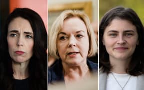 Jacinda Ardern, Judith Collins and Chlöe Swarbrick.