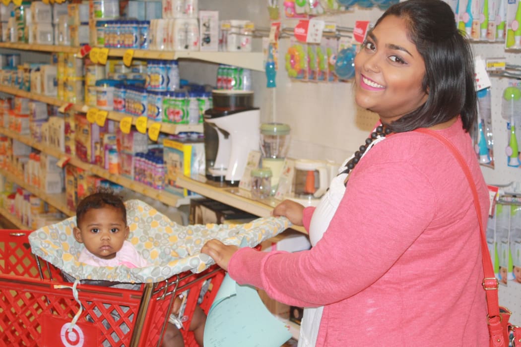 Ayesha Bashir, 29, with six-month-old Alia