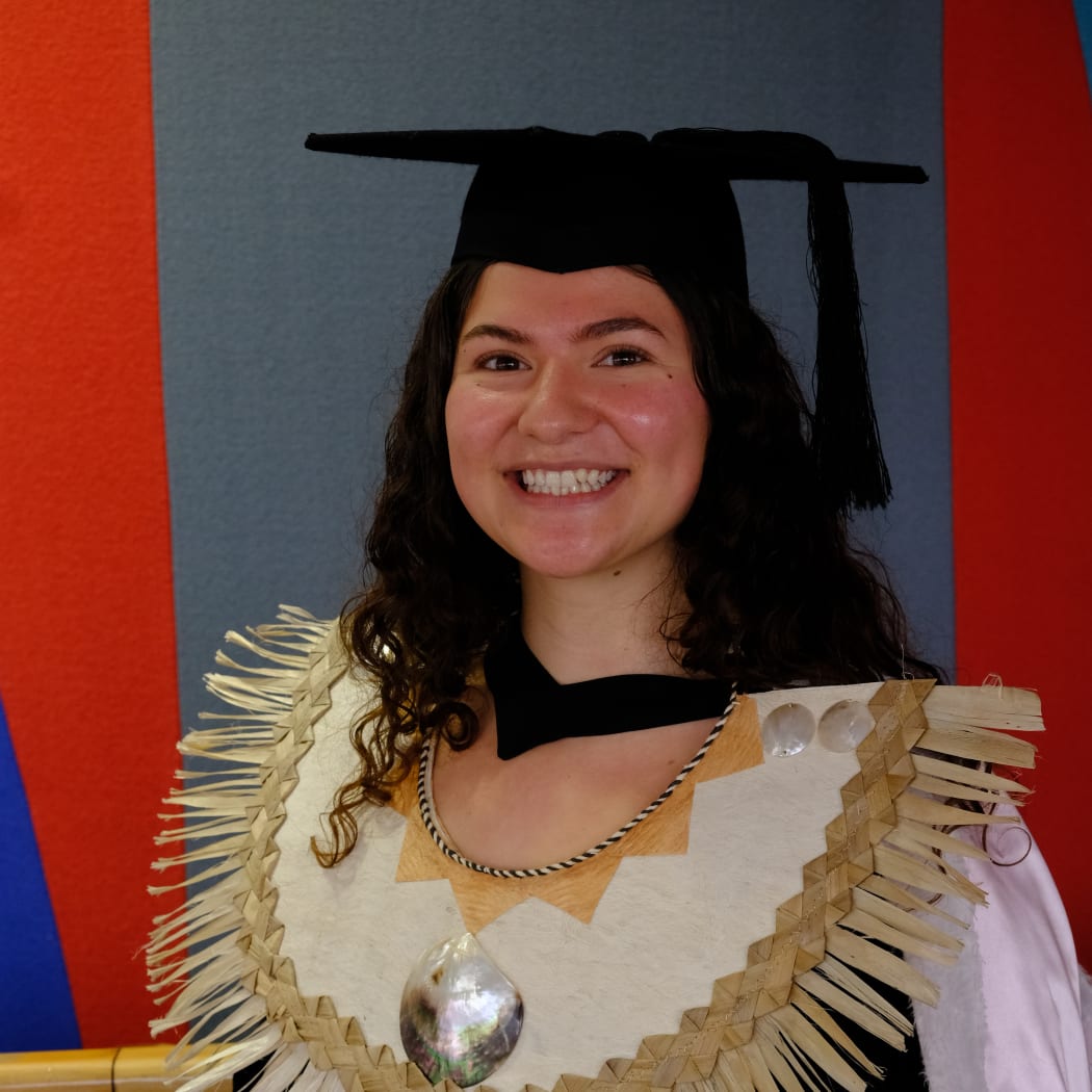 Mauatua Fa'ara-Reynolds, who has completed her Bachelor of Arts in Pacific Studies and Cultural Anthropology.