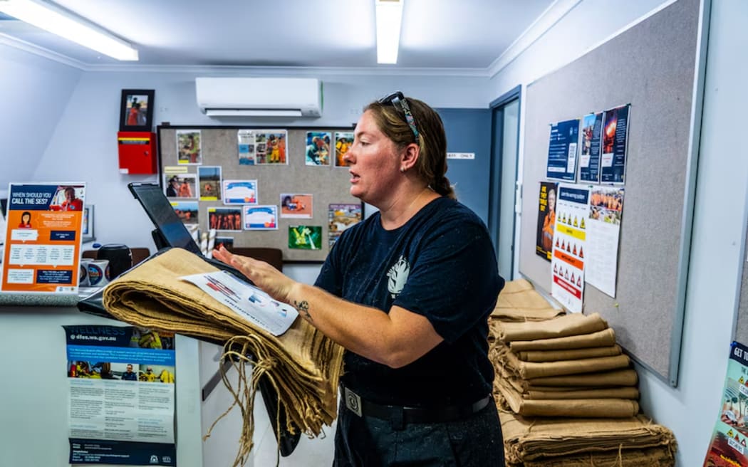 The SES gave out 2,500 sandbags in the days leading up to the cyclone.