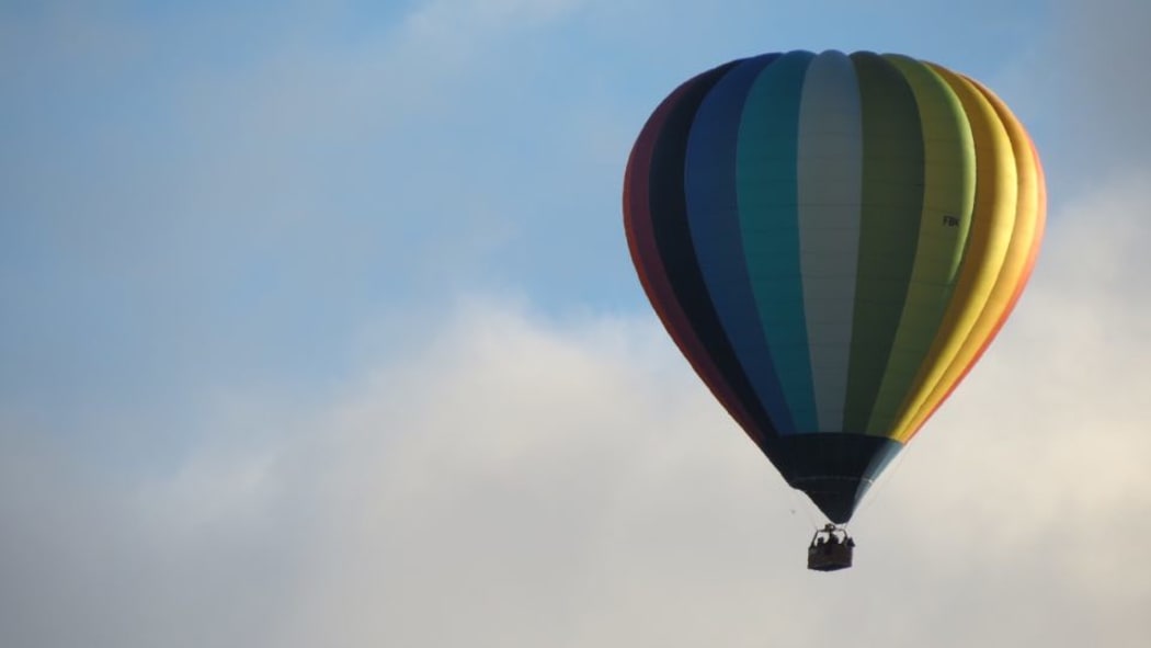A hot air balloon crash landed on farmland near Morven Ferry Road, Queenstown.