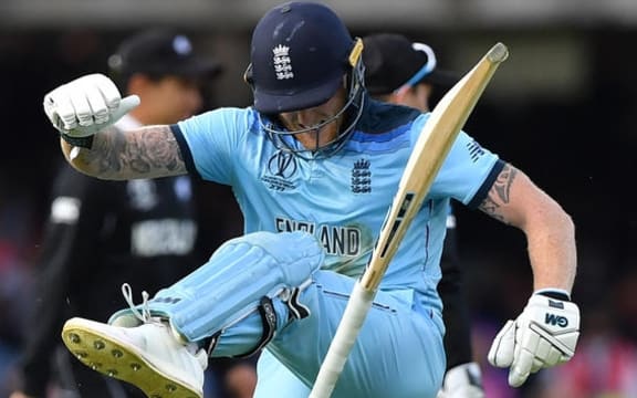 England's Ben Stokes reacts in frustration ahead of a 'super over' during the 2019 Cricket World Cup final between England and New Zealand at Lord's.  Organisers of the IPT hope their will be no such reaction from over-50 players if a match is tied.