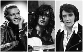 Jerry Lee Lewis, Jimmy Page, Elvis Presley